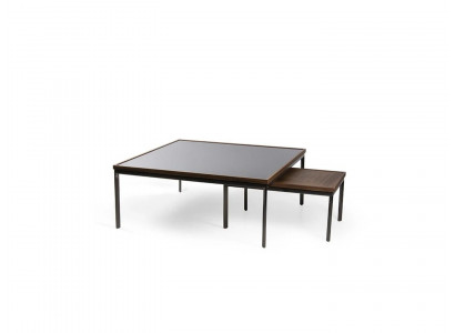 Conception Bois 2x Table basse Salon Table de café de luxe Tables de nouveau mobilier