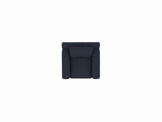 Fauteuil design moderne en tissu d'ameublement de luxe. Nouveau fauteuil rembourré en textile.