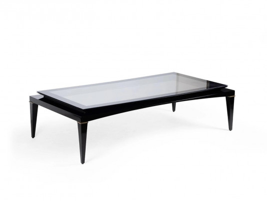 Table basse noire Salon de luxe Meubles de design Table basse Table nouvelle