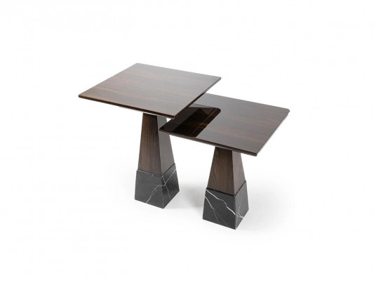 Ensemble de tables de salon 2x table d'appoint Table basse de design Meubles en bois