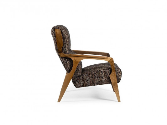 Fauteuil de luxe 2 places en tissu polyester pour salon de style moderne nouveau design