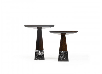 Brun 2x Table d'appoint Ensemble de salon Table basse complète Table basse