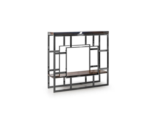 Console en bois Table en acier inoxydable Console de luxe Design de salon
