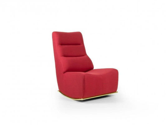 Fauteuil rouge de luxe Salon Tapisserie de siège de salon Siège moderne Mobilier de designer