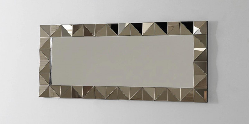 Miroir mural design moderne de luxe en gris pour le salon, nouveau mobilier.