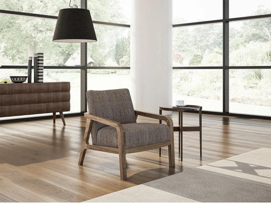 Fauteuil design moderne Revêtement Siège Textile Salon Mobilier rembourré moderne