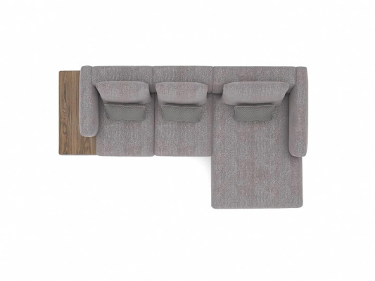 Ensemble de salon Canapé d'angle en forme de L Gris Canapé Sofa Canapé design Mobilier rembourré