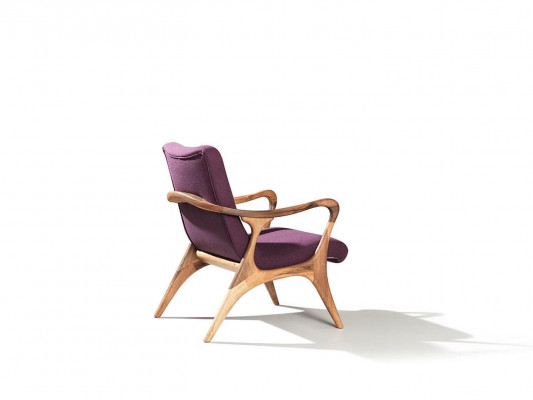 Conception Siège Meubles Fauteuil Pourpre Canapé Siège Salon Bois Moderne Tapisserie Textile