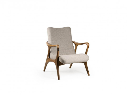 Sessel Sofa Sitz Modernes Holz Design Textilbezogener Armsessel neu