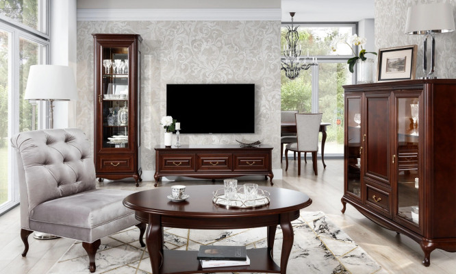 Buffet Armoire Meuble TV Téléviseur Télé Bois Marron Meuble Basse Support