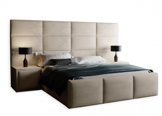 Lit de design Boxspring Lits Matrimonial Matelas Chambre de sommeil de luxe Hôtel