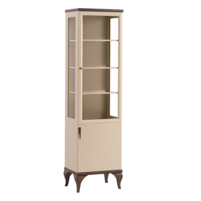 Vitrine simple Armoire à une porte Meuble Vitrine en verre Meuble Armoire en bois