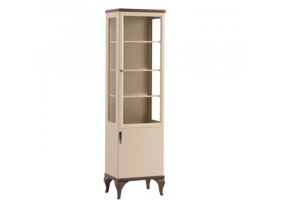 Vitrine simple Armoire à une porte Meuble Vitrine en verre Meuble Armoire en bois