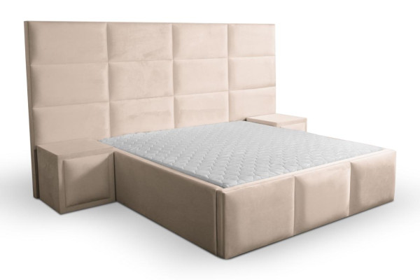 Lit double Literie de lit Lits Design Chambre Meubles Ameublement 180x200cm