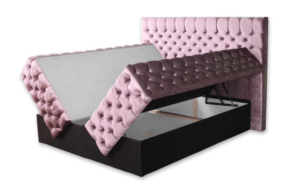 Chambre Lit Lits Rembourrage Double Mariage Hôtel Luxe Cuir Moderne