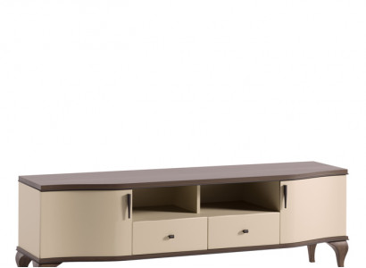 estetichnyj-derevjannyj-shkaf-pod-televizor-komod-tv-tumba-v-bezhevyx-tonax  Armoire en bois esthétique pour la télévision - commode TV - buffet dans des tons beiges