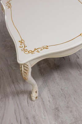 Table basse Table d'appoint classique de luxe pour le salon Design Mobilier Bois Neuf
