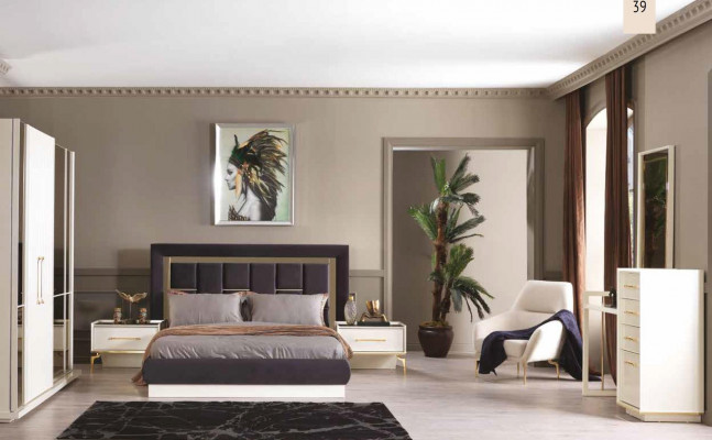 Table de chevet design blanc Console Tables d'appoint Chambre à coucher Bois Consoles de luxe