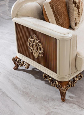 Canapé 3 places Chesterfield Canapés trois places Canapé de luxe Salon de style baroque Neuf