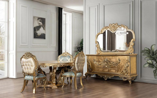 Ensemble Commode Miroir Suite Commodes Bois Groupe Buffet Meubles Baroque