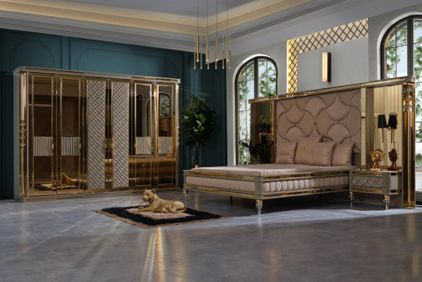 Ensemble de chambre luxueuse pour un confort sophistiqué.