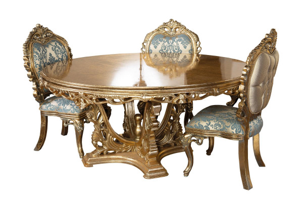 Ensemble complet Table à manger + 4 chaises Salle à manger Suite Groupe Ess Table Tables 5 pièces