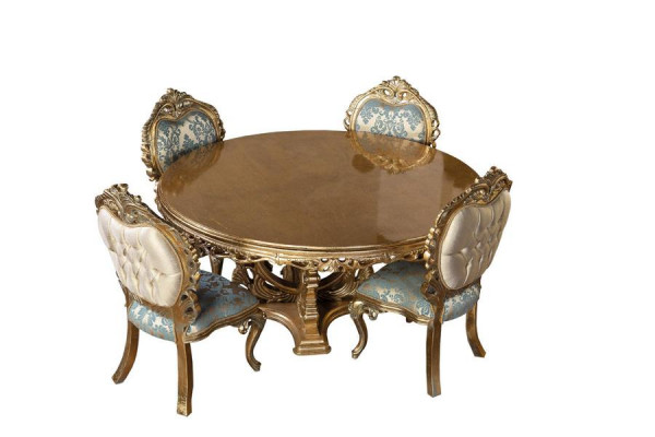 Ensemble complet Table à manger + 4 chaises Salle à manger Suite Groupe Ess Table Tables 5 pièces