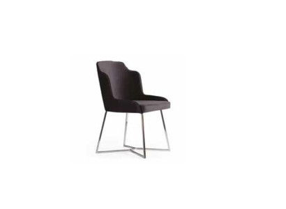 Chaises Tissu D'ameublement Designer Moderne Dossier Chaise Fauteuil de luxe salle à manger 1x Chaise