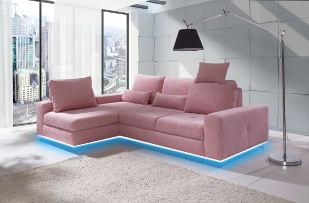 Canapé d'angle Canapé d'angle Living Landscape Rembourrage avec fonction lit Canapé d'angle Canapé Canapé D'angle Suite