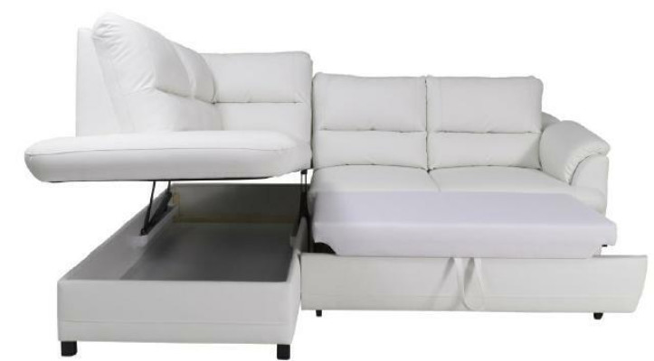 Canapé d'angle Choix d'angle Cuir Tissu Kasten & Bed Rembourrage Textile Canapé Canapé d'angle Suite