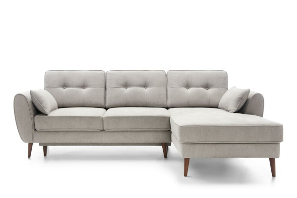 Canapé d'angle design Canapé en L-forme Mobilier Lit Fonctions Textile Cuir Canapé-lit