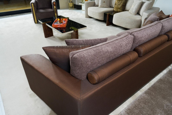 Ensemble de canapé 3+2+1 places Fauteuil de relaxation moderne Style moderne 3 pièces en tissu textile