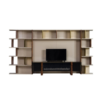 Unités murales télé en bois style moderne étagère meuble de salon armoire meuble TV stand