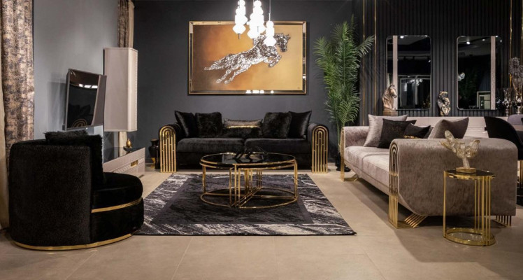 Ensemble de canapé 3+3+1 place Fauteuil Suite Moderne Relax Fauteuil Simple Meubles Canapés