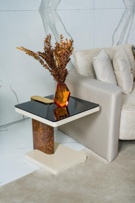 Table basse moderne Table d'appoint Table de salon Table de canapé Table en bois Meubles