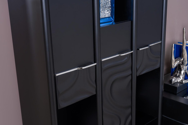 Meuble de salon en bois moderne pour télévision avec étagère dans un style contemporain. Armoire TV, meuble TV, support TV.