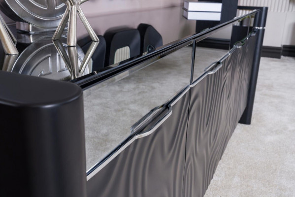 Sideboard 3x Miroir Sideboard Suite de Luxe Commode en Bois Modernes