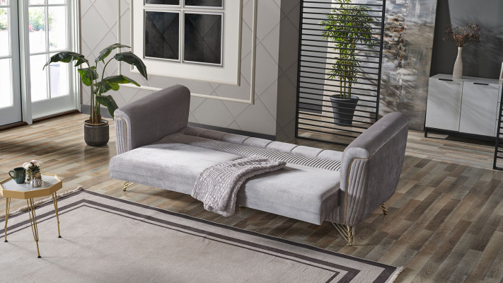 Canapé 3 places en tissu bois canapé moderne rembourrage canapés design luxe gris