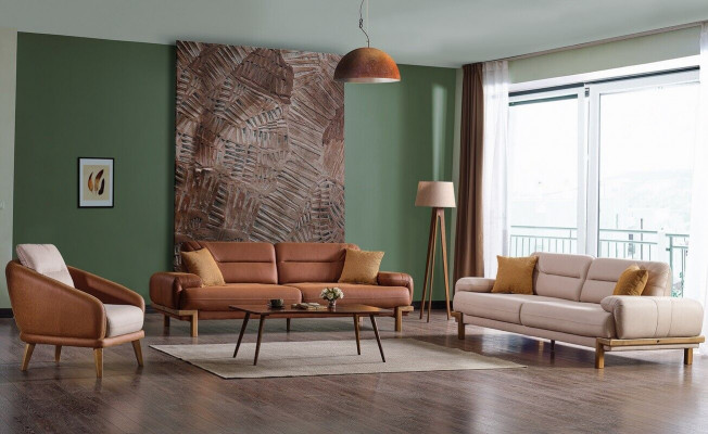 Ensemble de canapé 3+3+1 places Mobilier Ensemble de luxe Ensemble de canapé Ensemble moderne 3 pièces