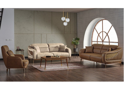 Ensemble de canapé 3 places + 3 places + 1 place Fauteuil relax moderne Style moderne Ensemble de salon de luxe 3 pièces