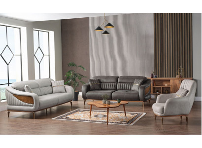 Ensemble de canapés 3+3+1 place Fauteuil relax moderne Style moderne 3 pièces Salon de luxe neuf