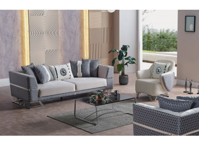 Ensemble de canapés 3+1 places, fauteuil, suite de fauteuils modernes relaxants, meubles neufs