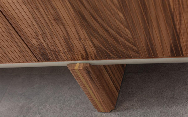 Buffet Armoire Meuble Luxueux en Bois Laqué Commode Buffet avec Miroir Nouveau de Luxe