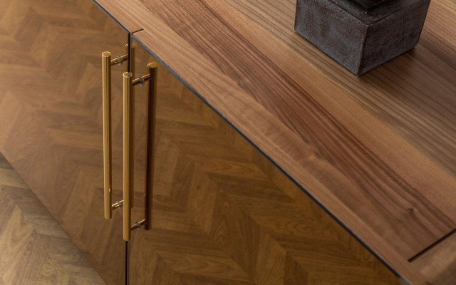 Buffet avec 2x miroirs Buffet de luxe Suite Commode Commodes en bois Commodes modernes