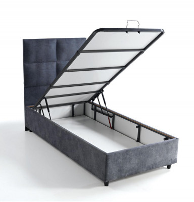 Conception de lits Lits Luxe Tissu Rembourrage Mobilier de chambre 90x190 Moderne
