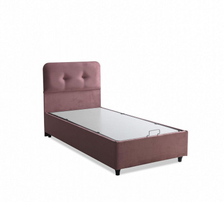 Bed Design Betten Luxus Polster Schlafzimmermöbel Neu Modern Rosa 90x190