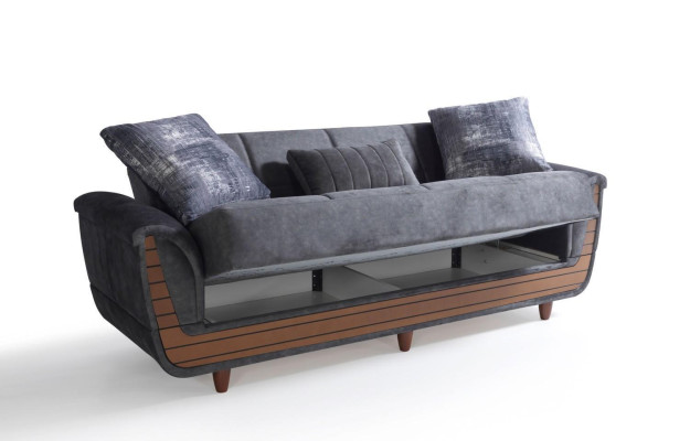 Ensemble de canapé 3+2+1+1 Salon en bois Canapé de luxe en tissu moderne Complet Moderne