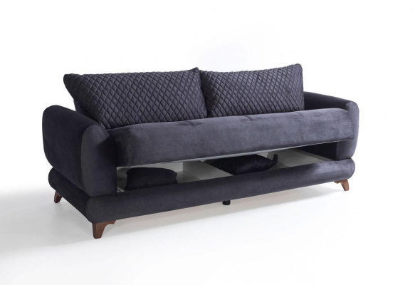 Ensemble de canapé 3+2+1+1 Salon en bois Canapé de luxe moderne en tissu complet