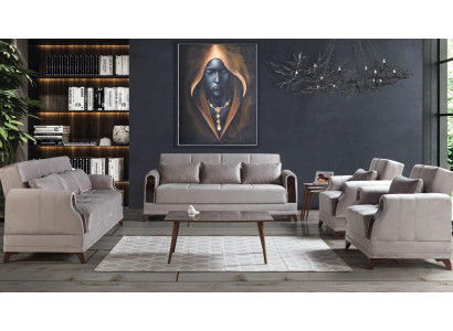 Ensemble de canapé 3+2+1+1 Siège Mobilier de luxe Ensemble de canapé Moderne 4 pièces nouveau