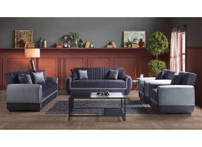 Ensemble de canapé 3+2+1+1 places en tissu moderne avec fauteuil complet Canapé 3 places de luxe